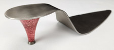 Cortador de bolo Pampered Chef salto alto servidor destacável magnético rosa glitter salto comprar usado  Enviando para Brazil