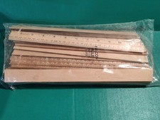 Usado, Vintage 12" Regras de Madeira Réguas de Madeira por Falcon Feito nos EUA LOTE 36 Nunca Usado  comprar usado  Enviando para Brazil