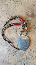 Colar fantasia vintage marroquino estilo étnico turco tribal com miçangas comprar usado  Enviando para Brazil