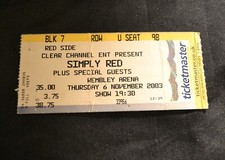Old concert ticket for sale  NEWTON-LE-WILLOWS