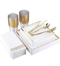 Gold square dishes for sale  BLACKBURN