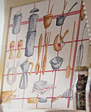 Stickvorlage küche küchenute gebraucht kaufen  Wuppertal