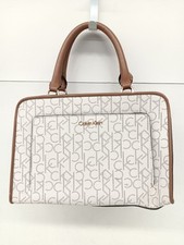 Bolsa feminina Calvin Klein monograma branca tamanho pequeno alça superior comprar usado  Enviando para Brazil