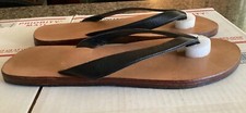 Sandálias chinelo unissex feitas sob medida de couro genuíno 12" masculinas ou femininas comprar usado  Enviando para Brazil