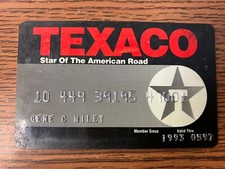 Vintage texaco credit for sale  Midlothian