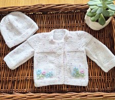 White knitted baby for sale  CAMBRIDGE