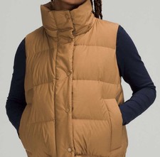 Colete Lululemon Wonder Puff 600-Down-Fill comprimento recortado tamanho 4 bege ousado novo sem etiquetas. comprar usado  Enviando para Brazil