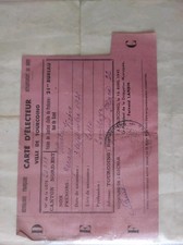Vieux document carte d'occasion  Theix