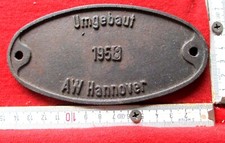 Lokschild eisenbahn hannover gebraucht kaufen  Hoya