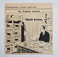 Vintage political cartoon for sale  Yarmouth