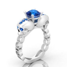 2ct round blue for sale  LEEDS