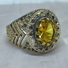 Anel masculino feito à mão, turco feito à mão, anel de prata masculino, anel masculino otomano antigo comprar usado  Enviando para Brazil