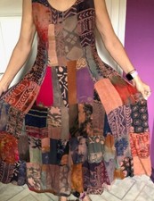 Langes patchwork sommerkleid gebraucht kaufen  Lauterbach