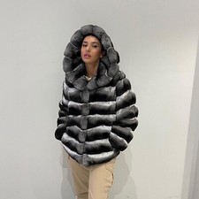 Women hooded chinchilla d'occasion  Expédié en Belgium