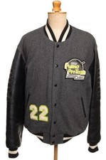 VINTAGE PUMA VARSITY WEŁNIANA SKÓRZANA KURTKA PRO STAFF M/L MEDIUM/LARGE MIĘTOWA na sprzedaż  PL