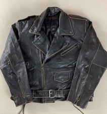 Vintage leather biker for sale  ROYSTON