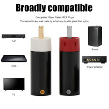 Conectores RCA Star Line plugue RCA banhado a ouro/prata telúrio cobre HiFi 8 peças comprar usado  Enviando para Brazil