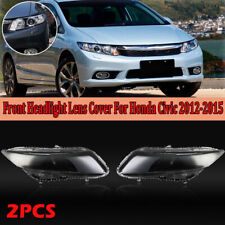 2X Tampa da Lente do Farol Frontal para Honda Civic 9º 2012-2015 Transparente, usado comprar usado  Enviando para Brazil