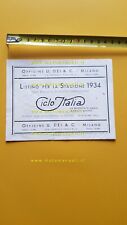 Ciclo italia 1934 usato  Vimodrone