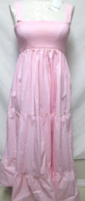 Vestido longo Sunday Up rosa bordado sarja de algodão tamanho médio Md M comprar usado  Enviando para Brazil