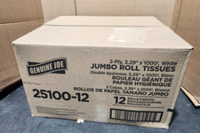 Tecidos de rolo jumbo brancos genuínos Joe 25100-12 2 camadas 3,29"x1000' comprar usado  Enviando para Brazil