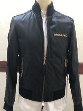 Dsquared2 bomber lederjacke gebraucht kaufen  München
