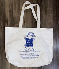 Bolsa tote lontra vintage “You Otter Recycle” feita nos EUA algodão natural natureza fofa comprar usado  Enviando para Brazil