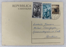 Intero postale 1948 usato  Morra de Sanctis