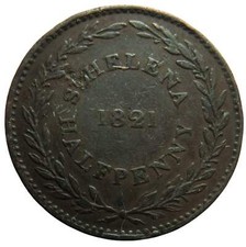 1821 helena halfpenny for sale  STIRLING