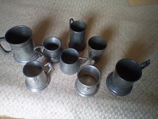 Mixed pewter tankards for sale  LONDON
