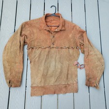 Jaqueta de couro rústica antiga vintage L avental de fazenda antigo esmagado tarefa destruída  comprar usado  Enviando para Brazil