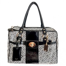 Usado, Bolsa de transporte Coach Penelope Op Art para cães preta branca 60391 comprar usado  Enviando para Brazil
