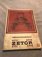 Instrukcja warsztatowa Zetor 6711 6718 5711 5718 01/1972, używany na sprzedaż  Wysyłka do Poland