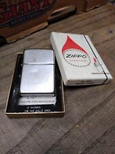 Antigo 1973 Isqueiro Zippo Cromo Escovado Caixa Original Faíscas! comprar usado  Enviando para Brazil