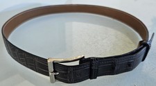 Ceinture crocodile gris d'occasion  Saint-Nazaire