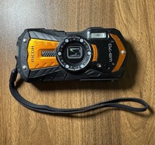 Câmera Digital RICOH WG-70 Impermeável Cor Laranja Testada Bateria Extra 128GB SD comprar usado  Enviando para Brazil