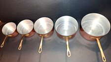 Lot casseroles cuivre d'occasion  Gex