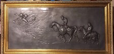 Painel de metal baixo relevo Don Quixote, usado comprar usado  Enviando para Brazil