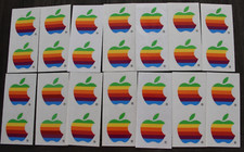 Usado, Adesivo vintage Apple logotipo/decalque arco-íris • 14 folhas • 2 por folha comprar usado  Enviando para Brazil