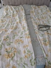 Pair curtains white for sale  BRIDGEND