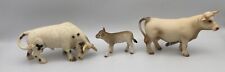 Schleich CHAROLAIS FAMILIA VACA BLANCA Crema Granja Figuras Retiradas 13610 13613, usado segunda mano  Embacar hacia Argentina