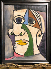 ANTIGA MANEIRA MESTRE DE PICASSO em Painel PINTURA A ÓLEO DO SÉCULO XX moderna emoldurada comprar usado  Enviando para Brazil