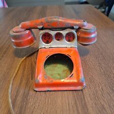 Antigo telefone pago lata moeda banco telefone vermelho antigo caixa 2, usado comprar usado  Enviando para Brazil