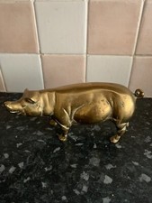 Brass standing pig for sale  LYTHAM ST. ANNES