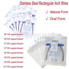Fios de arco retangular de aço inoxidável dental AZDENT forma natural/forma oval comprar usado  Enviando para Brazil