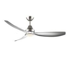 Levanto 52 pol. Ventilador de teto LED integrado interno/externo níquel escovado com ligadura comprar usado  Enviando para Brazil