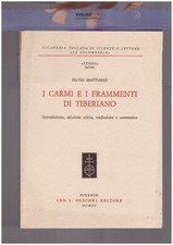 Carmi frammenti tiberiano. usato  Italia