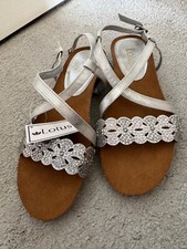 Lotus sandals silver for sale  POOLE