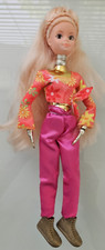 Boneca HTF Aurora por Tonka 1986 Vintage Anos 80 Moda Espacial Futurista Boneca Dourada, usado comprar usado  Enviando para Brazil