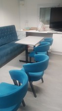Teal framed banquette for sale  SEVENOAKS